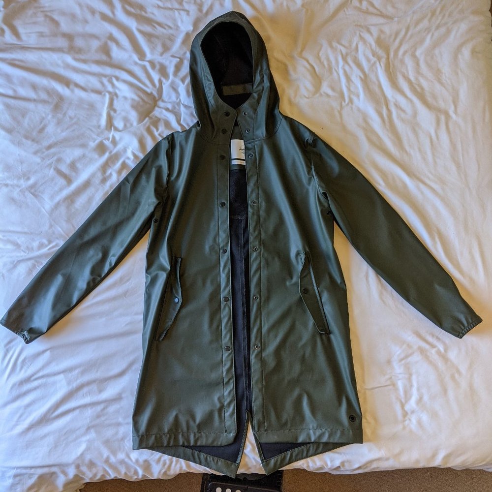 Herschel XS Olive Green Rainwear Fishtail Parka